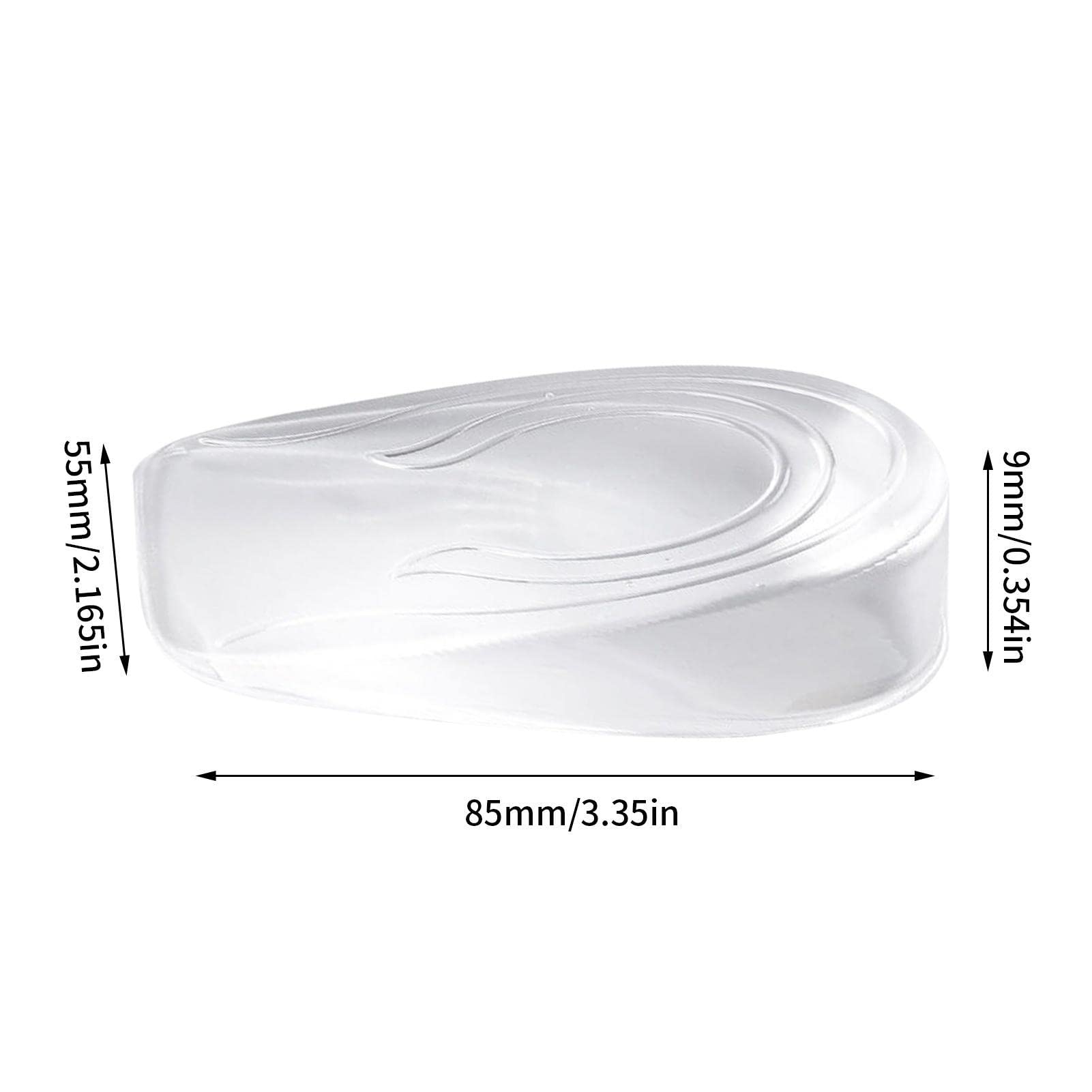 Inserti per sollevamento del tallone | Solette interne in silicone per | aumentare l'altezza - Inserti per cuscino per tallone in silicone per uomo e donna, inserti per sollevamento tallone in gel p
