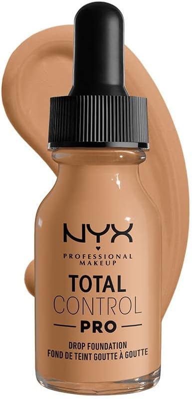 NYX PROFESSIONAL MAKEUP Total Control Pro Drop Foundation, Skin-True Buildable Coverage - Soft Beige