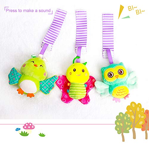 Caterbee Car Seat Toys, Baby Activity Spiral Plush Stroller Bar Toy Accessories, Hangings Pram Toy, Crib Toys With Bell For Boy Or Girl (Style03) #TOP7