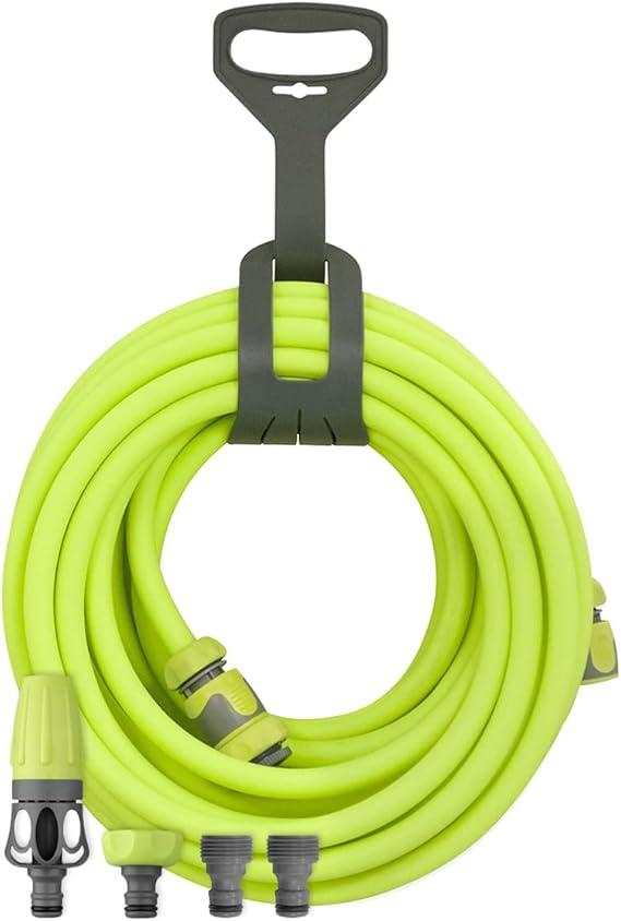Flexzilla HFZG12050QN Garden Hose Kit with Quick Connect Attachments | Lightweight Coils Easily | Quick Connect Couplers | Won't Kink Under Pressure
