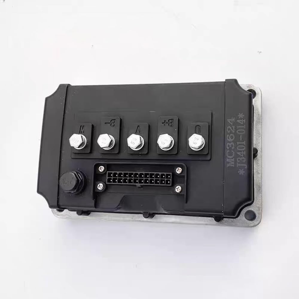 Top view of Enpower MC3624 controller showing connection terminals and main connector port