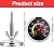 Frienda 3 Packs Charcoal Grill Temperature Gauge Thermometer Gauge Wood Barbecue Charcoal Grill Thermometer Heat Indicator for Lamb Beef Meat Cooking, 2-3/8 Inch Dial and 2-7/8 Inch Stem