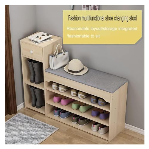 Banco de entrada para almacenamiento de zapatos ideal para renovar el orden en tu sala de estar 3
