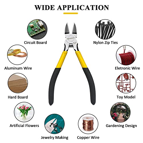 BOOSDEN Wire Cutter,6.5 inch Side Cutters,Wire Cutters for Crafting