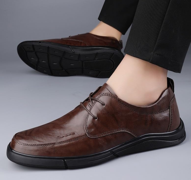 Men’s Patent Leather Formal Oxfords – Lace-Up Dress Shoes for Wedding Prom Business3