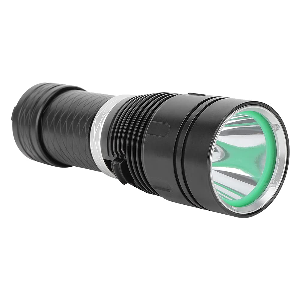 Qcwwy Torcia Subacquea LED Impermeabile 6000LM, Regolazione Luminosità