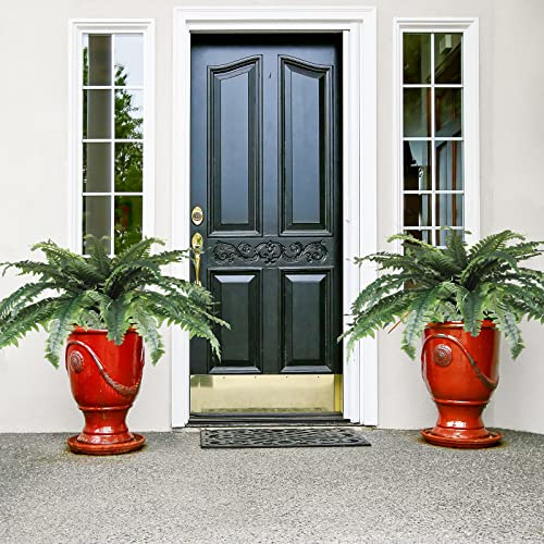 Jutom Artificial Ferns For Outdoors Long Silk Artificial Boston Fern Bush Plants Faux Fern Large Fake Ferns Flowers Shrubs With 28 Branches For House Office Garden Indoor Decor, 22 Inch (2 Pcs) #TOP6