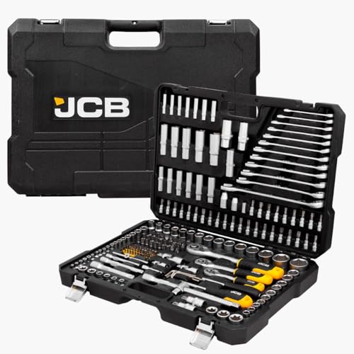 Image of JCB 216 Piece Automotive Socket and Bit Set, Chrome Vanadium Steel | 3 Year Warranty