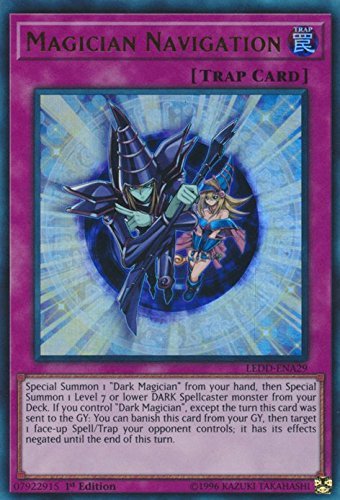 Amazon.com: Yugioh 1st Ed Magician Navigation LEDD-ENA29 Ultra Rare 1st  Edition Legendary Dragon Decks : Toys & Games