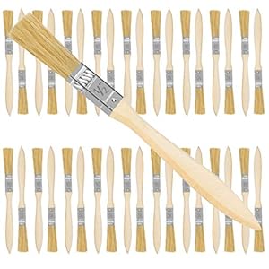 Kurtzy 12,7 mm Verfkwasten (36 Pak) – Professioneel Houten Handvatten Verf Kwasten Set voor Verf, Stainen, Vernissen, Lijmen en Huis DIY