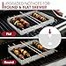 Unicook Upgraded Stainless Steel BBQ Shish Kabob Set, Large Foldable Grill Rack with 6pcs 13.5