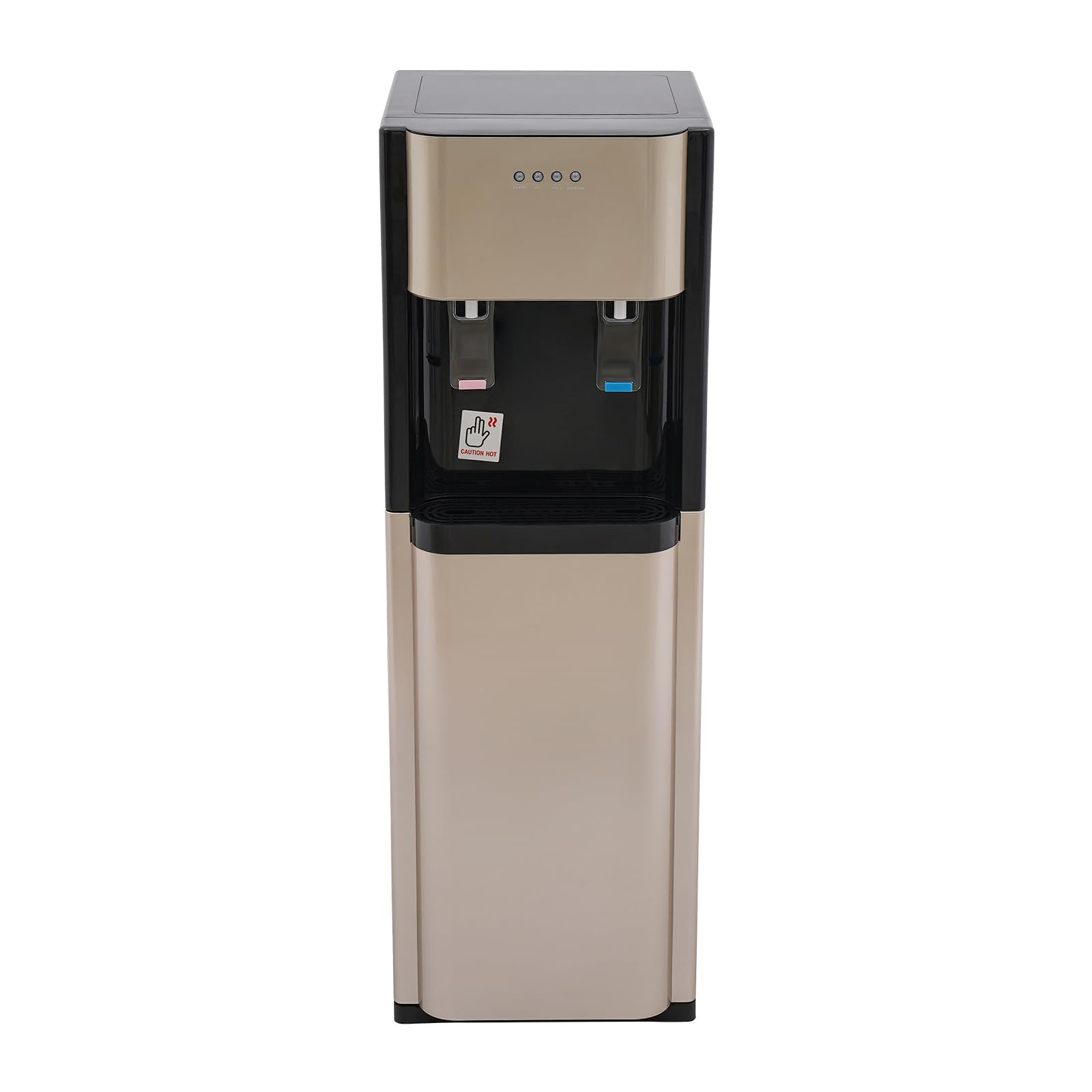 Water Dispensers, Bottom Loading Instant Hot/Cold Water Cooler Hold 5.28Gal 620W Portable Water Warmer for Travel, Hotel,Offices, Living Room(Gold)