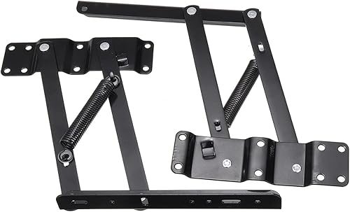 Miniatura 4 de Bergain Bisagras, bisagras de armario de cocina, bisagras ocultas, bisagras de soporte, 2 unidsset soporte de resorte plegable multifuncional mesa