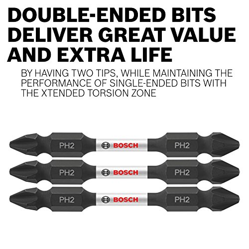 BOSCH CCSDESQV2504 4-Piece Assorted Set 2-1/2 In. Impact Tough Square Double-Ended Bits with Clip for Custom Case System - image 9