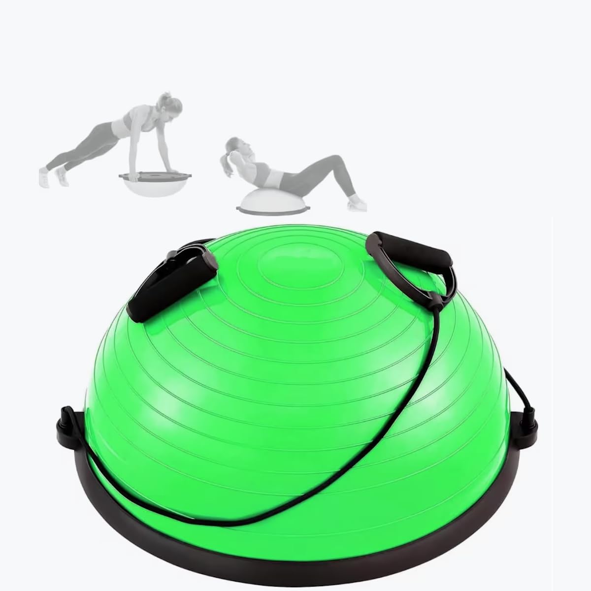 Pelota de equilibrio (60 cm de diámetro) | Pelota de ABS y PVC | Gymball Training Board semiesfera cúpula | Aumenta el equilibrio, la resistencia y la fuerza y entrena el núcleo