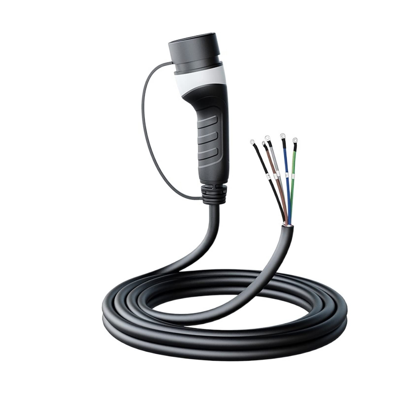 Caricabatterie EV Tipo 2 Femmina Lato Auto 5m Cavo 32A 8KW 1Phase Stazione di Ricarica for Auto 3Phase 11KW22KW IEC62196-2 for Auto Elettrica Ricarica Sicura(32A 22KW 3 Phase)