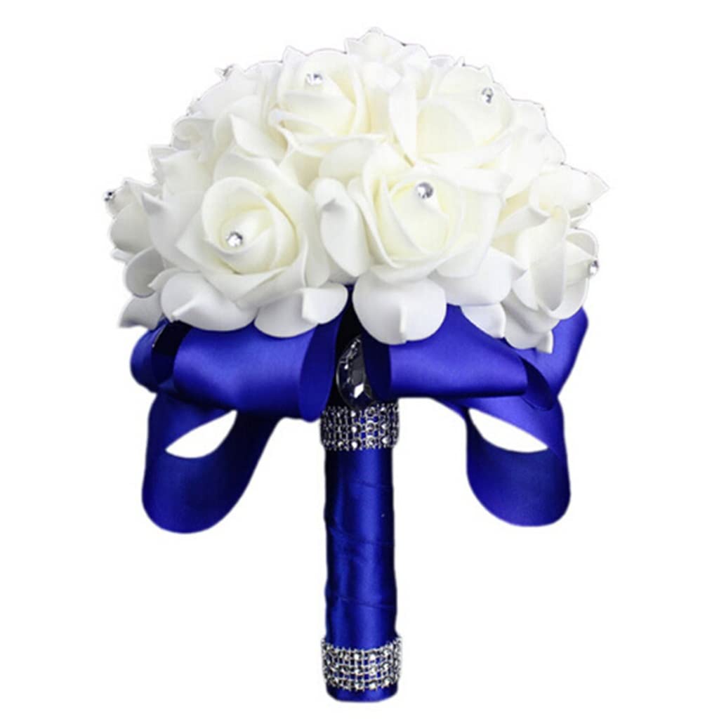 Bouquet de mariage de roses bleues pour un souvenir éternel de votre fête