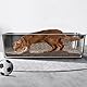 Vealind Katzenklo Edelstahl Groß Katzentoilette 50x35x15cm Katze Metall Katzentoiletten Cat Toilet Cats Litter Box