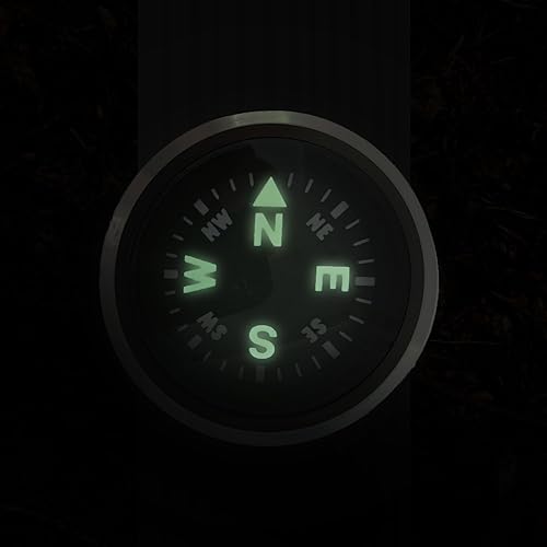 Miniatura 2 de Sun Company WristLock - Brújula de muñeca de aluminio para reloj o pulsera de paracaídas | Clip en diseño de bloqueo | Accesorio para camping,