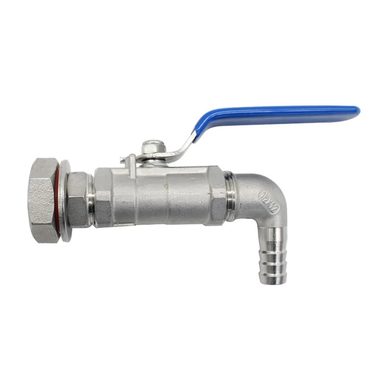 Vanne boisseau sphérique inox 304 pour pot de brassage maison DN15 1/2 raccord 14mm