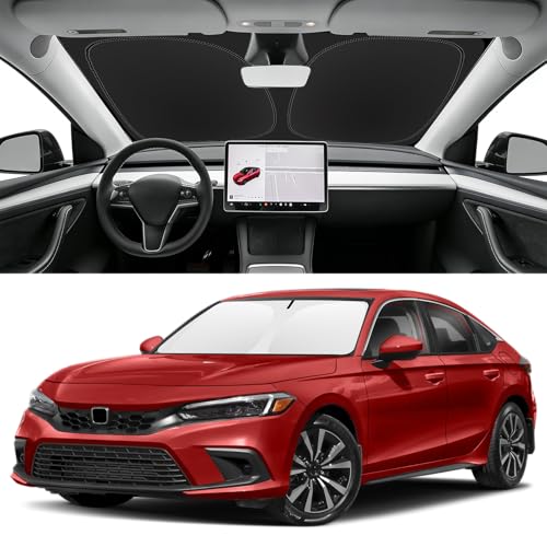 Image of Custom Fit Windshield Sun Shade for Honda Civic 2022-2026