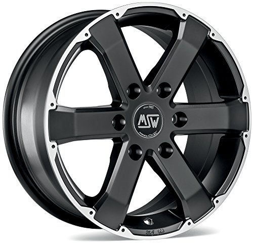 MSW msw46 mate negro mecanizado cara 7,5 x 17 ET40 6 x...