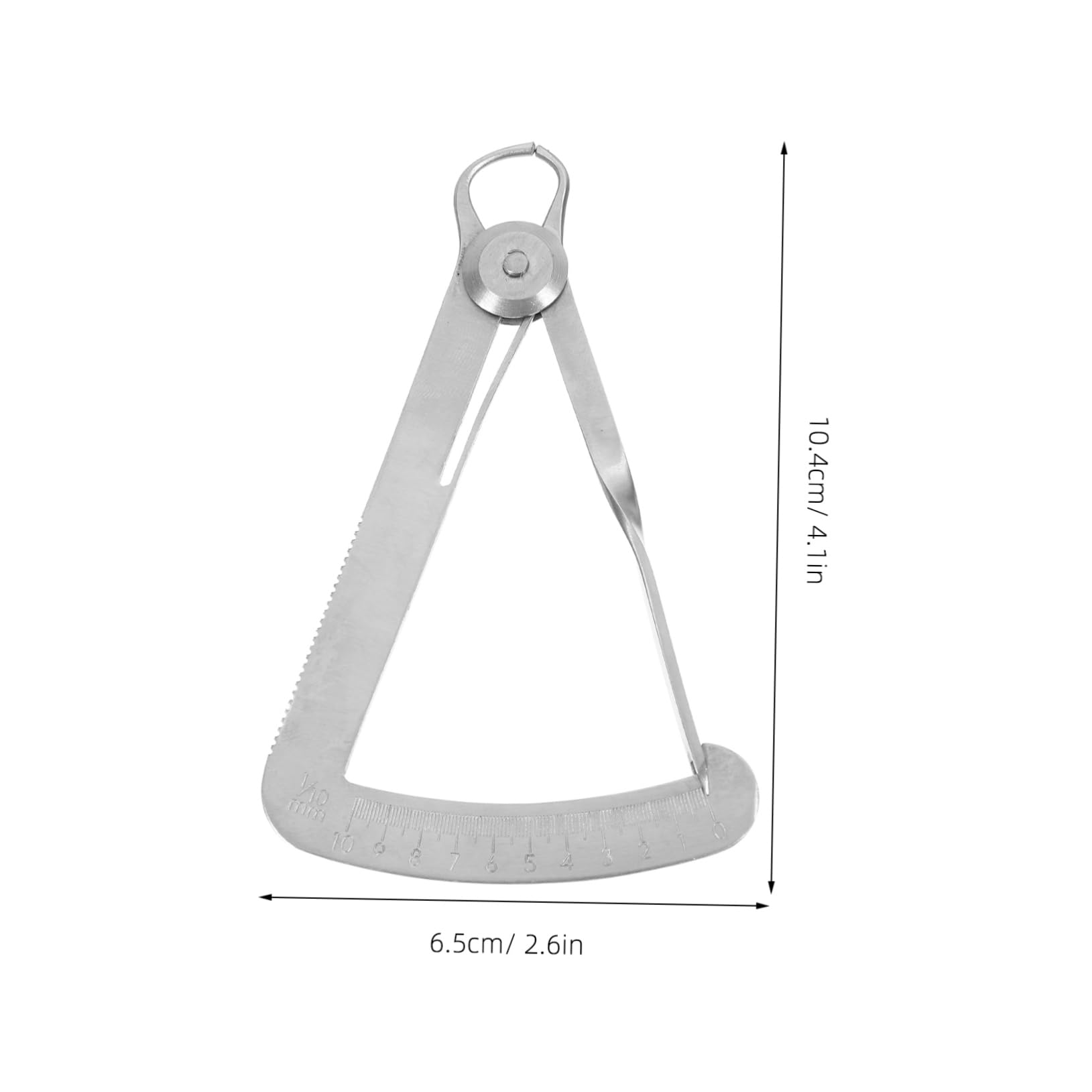 OSOLADY Triangular Caliper Calipers Precision Caliper Jewelry Thickness Caliper Wax Thickness Gauge Inside Diameter Measuring Cal Wax Measurement Caliper Stainless Steel Silver