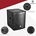 PRORECK SP-18X Active Powered PA DJ Subwoofer Cabinet 18 inch 3000W P.M.P.O with Class-D Amplifier, 3 DSP Presets-Monitor, Coil Bass Reinforcement, Black, for Wedding, Party, Concert, Church (One Sub)
