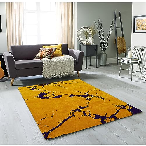 Image of Soft Pure Woolen Modern Collection Tufted Carpet for Living Room,Bedroom'Kitchen and Hall (4 X 6) Feet