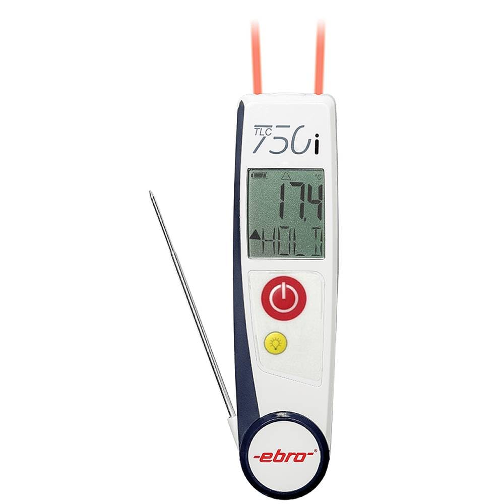 Ebro TLC 750i-V2 - Termometro pieghevole da -50 a +250 °C, tipo di sonda K