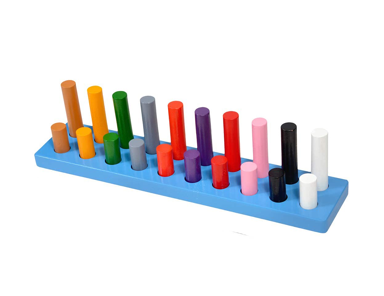 Kidken Montessori Pairing of Rods Big | Wooden Color Sorting Pegs | Color & Size Sorting Peg | Early Educational Toy for 2+ Year Kids Multicolor (B00WW6D08Y) Amazon Price History, Amazon Price Tracker