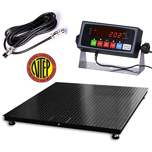 Báscula industrial de piso PEC con indicador digital NTEP 10000 lb miniatura 2