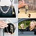 Initial Keychains for Women, Gold Fashion Charm Letter Key Chain Copper Bubble Alphabet Key Ring for Bag Purses(K)