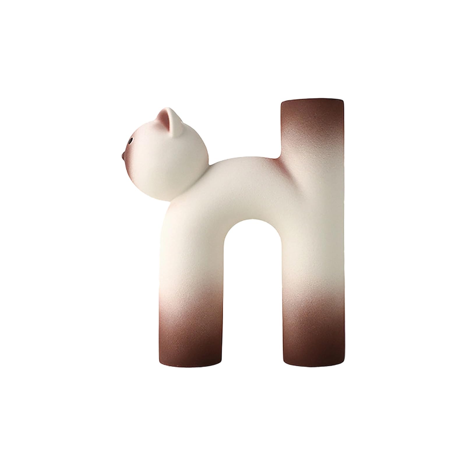 Shntig Ceramic Vase Cats Decor for Desk Minimalists Decorative Flower Vases