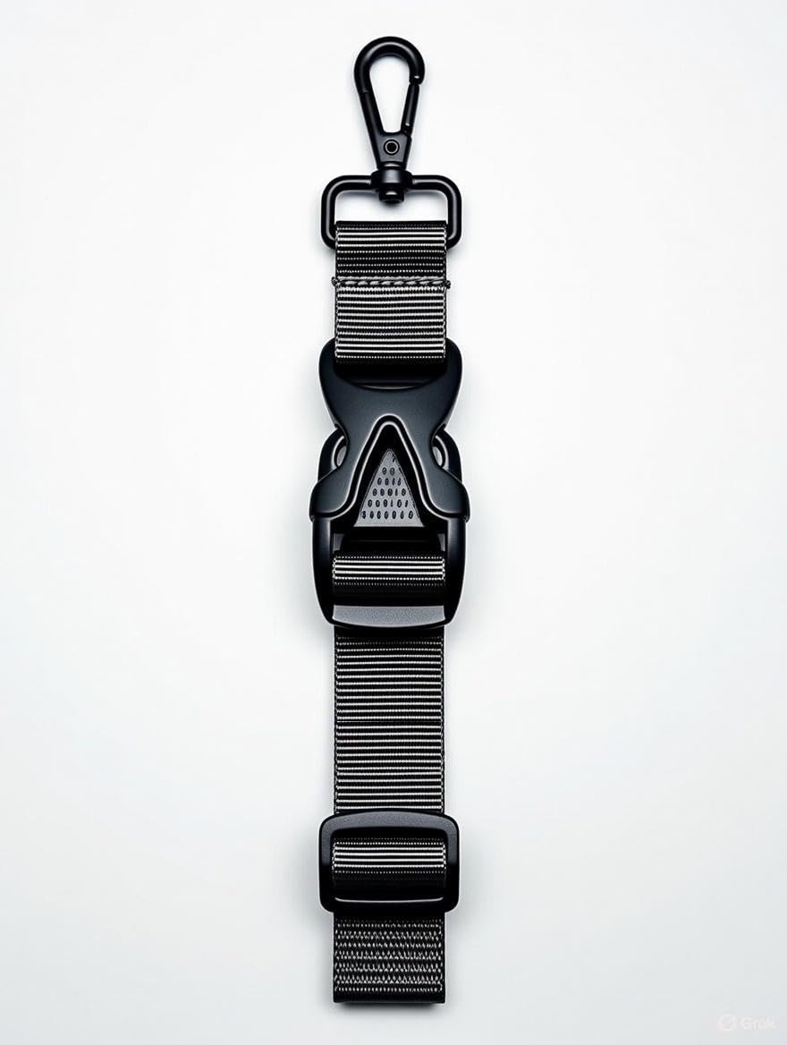 Add a Bag Belt, Luggage Strap, Jacket Gripper, Baggage Suitcase Straps Belts Black Outdoor Sports | Camping & Hiking | Hiking Backpacks 1 Pack (Grey 1 inch)-image-27