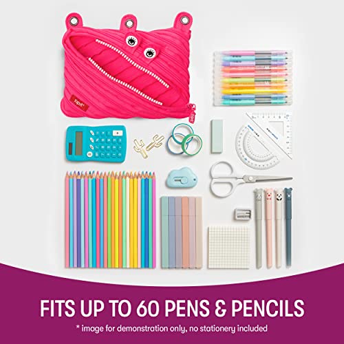 Image of ZIPIT Monster 3-Ring Pencil Case, Pink