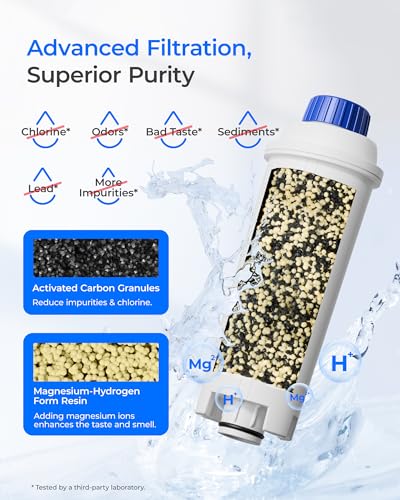 Image of Waterdrop DLSC002 Mg⁺ Rich Coffee Water Filter, Replacement for De'Longhi Filter, De'Longhi Magnifica Evo Water Filter, ECAM /ETAM /EPAM Series, EC680 /5, TÜV SÜD Certified, 4 Pack
