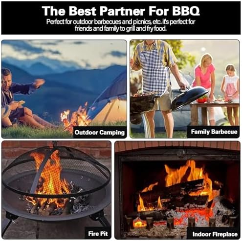 ポータブルハンドクランク鍛冶屋用ブロワー、キャンプ/アウトドア調理、バーベキュー、着火剤、炎励起剤用の鉄製ギア付き手動エアブロワー