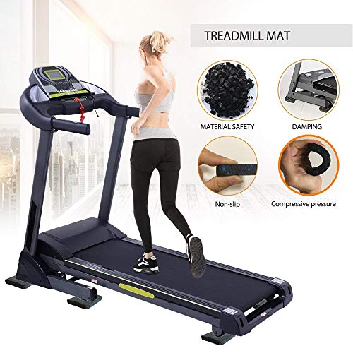BestXD Treadmill Mat, Exercise Equipment Mat with High Density Rubber (3.94 X 3.94 X 0.5 inch) (6 PCS) - Thumbnail 4