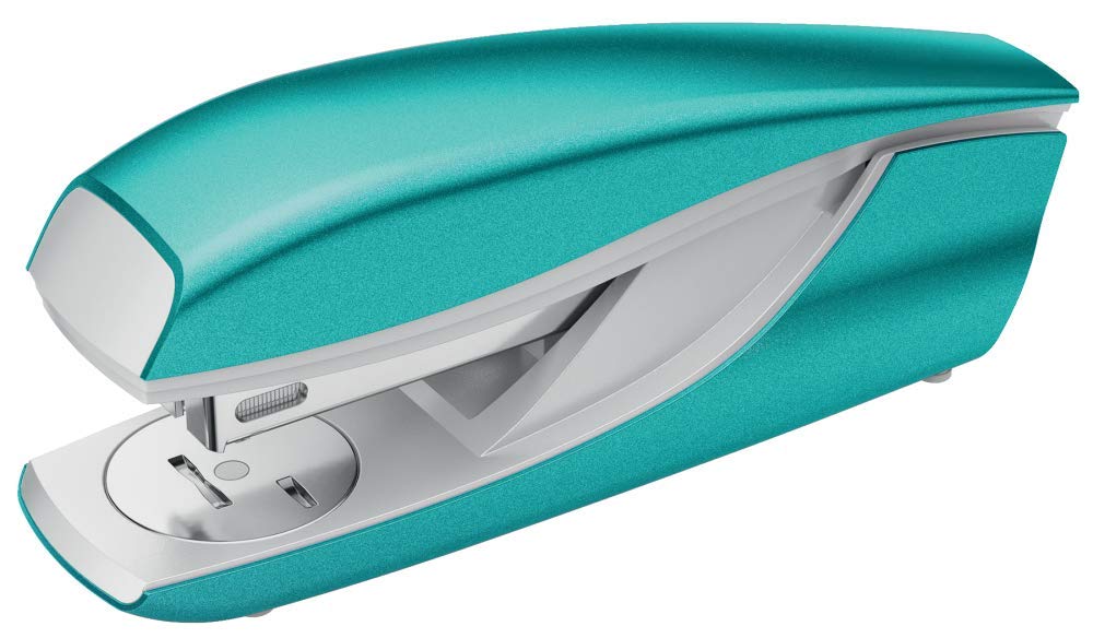 PETRUS 624329 - Grapadora para oficina gama WOW modelo 635 color turquesa metalizado (en blister)