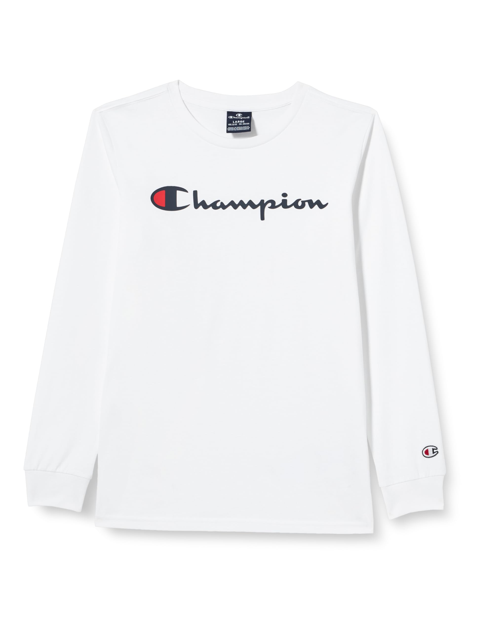 Champion Legacy American Classics B-Logo L-s Crewneck Camiseta de Manga Larga para Niños