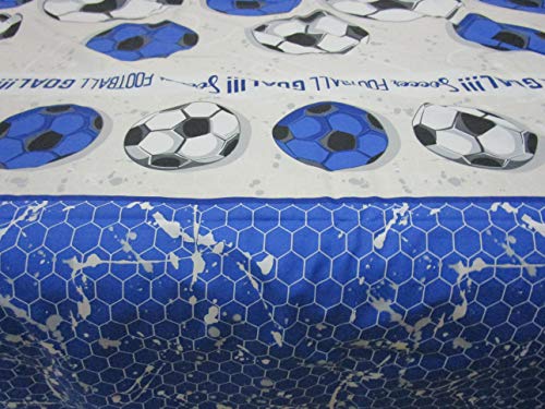 Pago Poco Complete Single Bed Design FOOTBALL TEAMS Red-Black-Light Blue-White Light Blue 100% Cotton In Natural Fiber MADE IN ITALY ..MAXI Sizes New 2021!!!! (Black-Light Blue) - Image 4