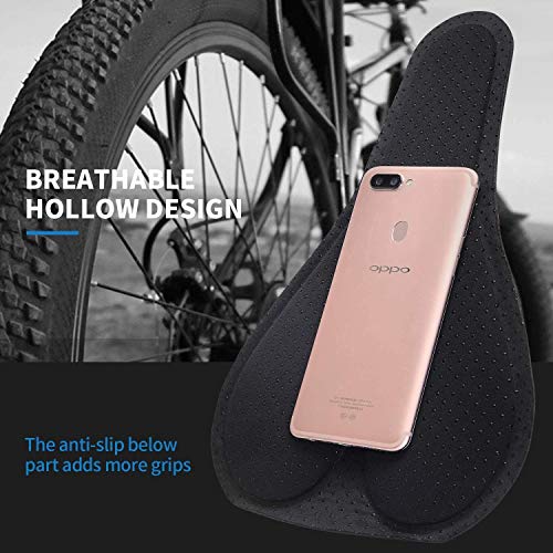 AlexVyan Advanced Gel Bicycle Saddle Seat Cushion Cover for Indoor