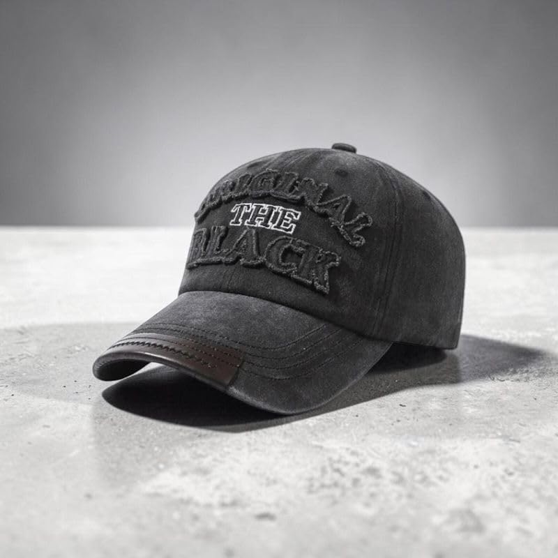 Image of Men's Cotton Baseball Cap, Adjustable Back Closure, Unisex, Casual Style, for Outdoor Lifestyle