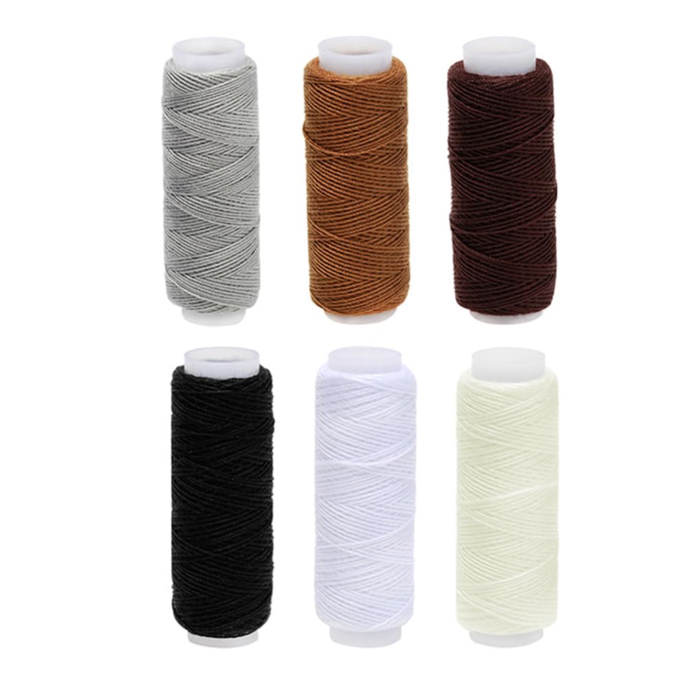 6 Rolls Elastic Sewing Thread Set, Nylon Thread, Elastic Yarn, Sewing Accessories, Perfect for DIY, Arts and Crafts, Gardening, 6 Colors
