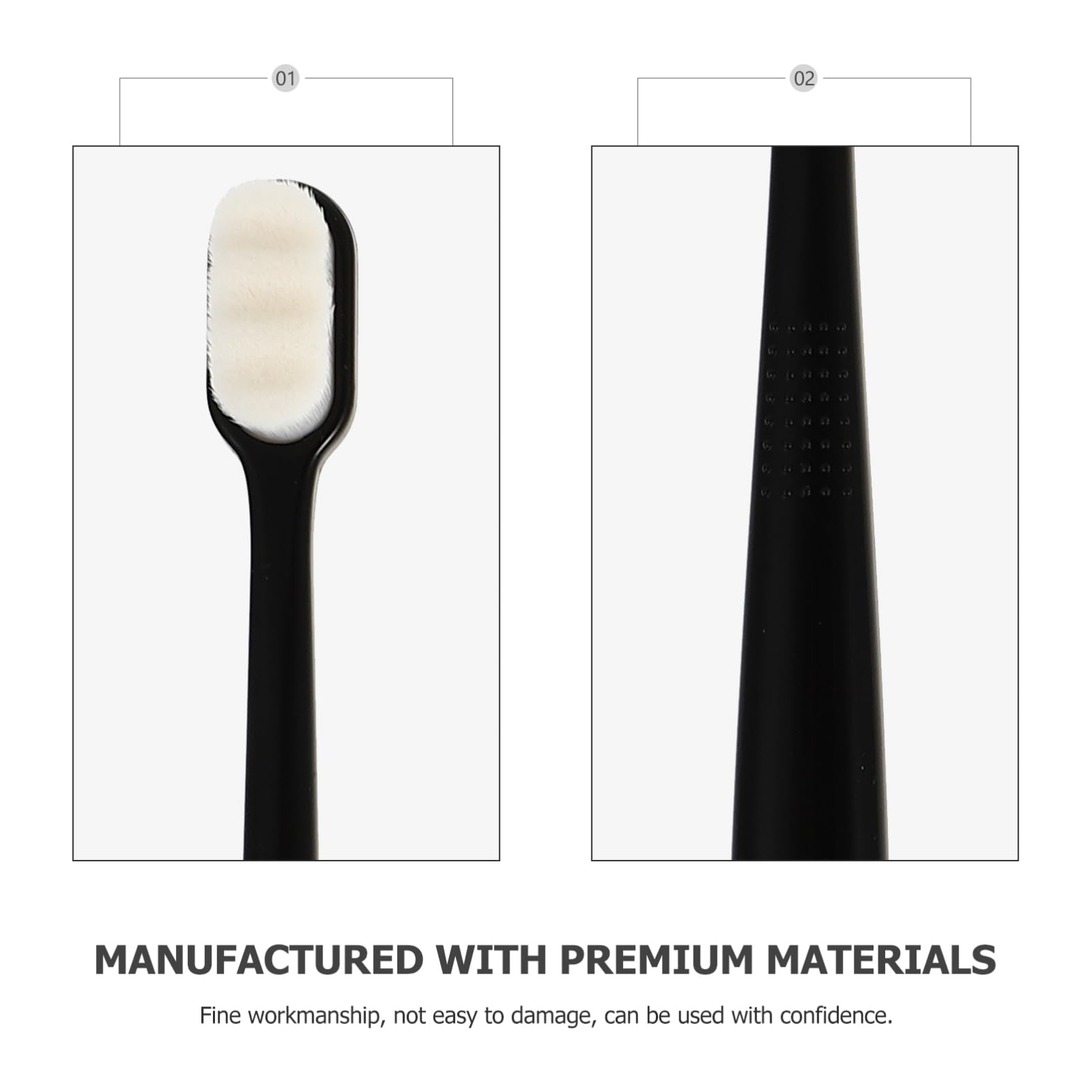 minkissy 3 Set Di Spazzolini Da Denti Stile Ondulato Spazzolini Da Denti Compatti Setole Rigide Per Adulti Spazzolini Da Denti Di Ricambio 6 Pezzi*3