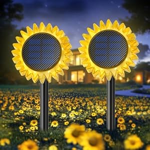 Vgyvgycc Sonnenblumen Solarleuchten 2er Set