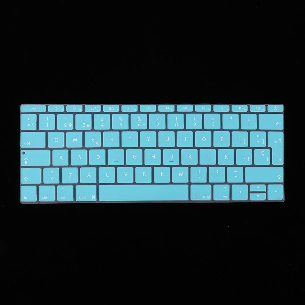 CALANDIS™ Spanish Phonetic Keyboard Protective Film for 12 inch MacBook White Blue | Keyboard Protectors | Laptop & Desktop Accessories-image-49