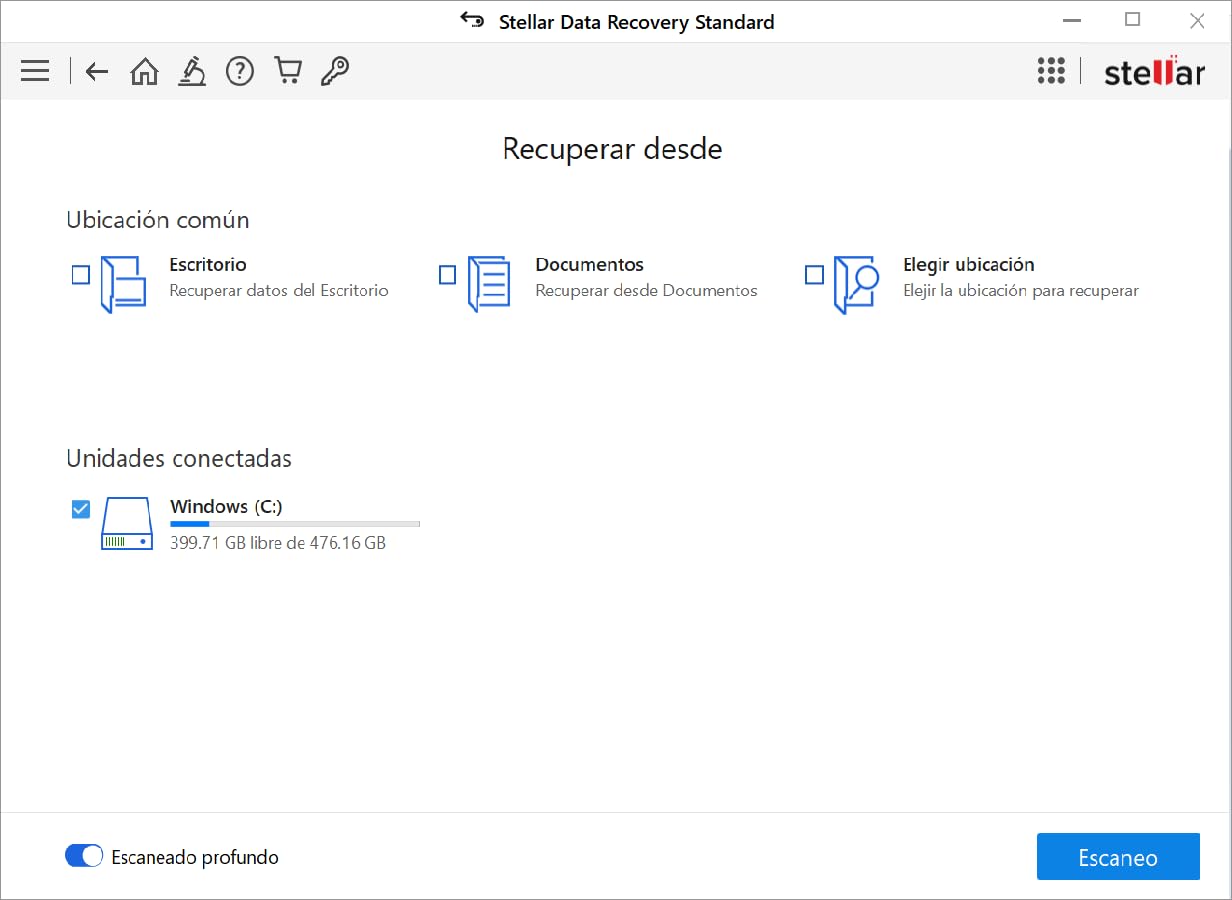 Stellar Data Recovery 11 Standard Software de recuperación de datos de Windows 1 Dispositivo