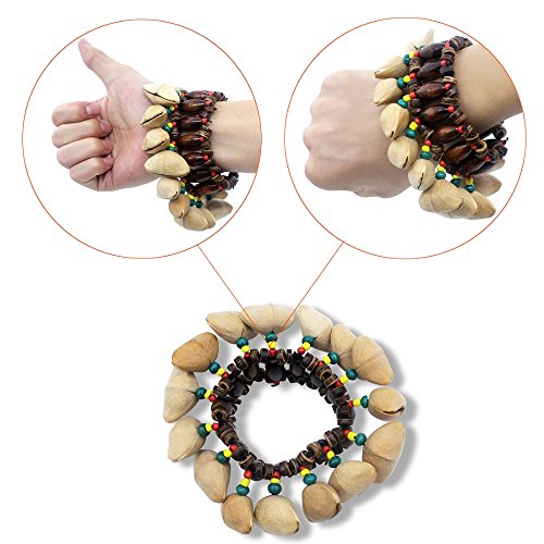 Mowind MW022 African Tribal Style Nuts Shell Bracelet Dora Nut Handbell Percussion Accessories thumb #6